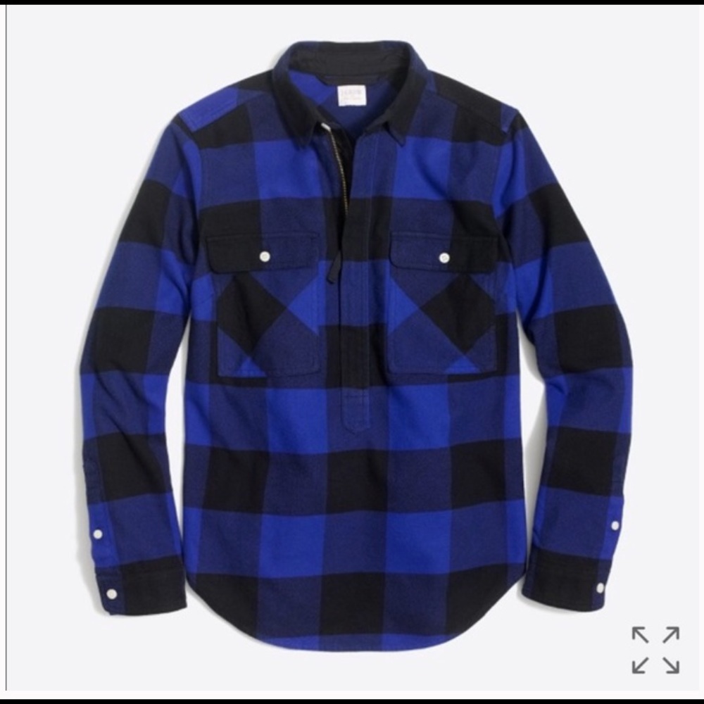 J Crew factory Buffalo check plaid shirt jacket